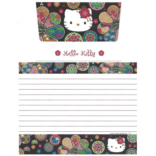 Ano 2000. Kit 2 Conjuntos de Papel de Carta Hello Kitty Regional VMBL Sanrio