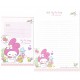 Ano 2013. Kit 2 Conjuntos de Papel de Carta My Melody Snoozy-Woozy