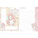 Ano 2014. Kit 2 Conjuntos de Papel de Carta My Melody Dreams Sanrio