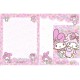 Ano 2017. Conjunto de Papel de Carta My Melody Sweet Aroma Sanrio