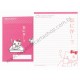 Ano 2007. Conjunto de Papel de Carta Hello Kitty Feelings FCRS Sanrio