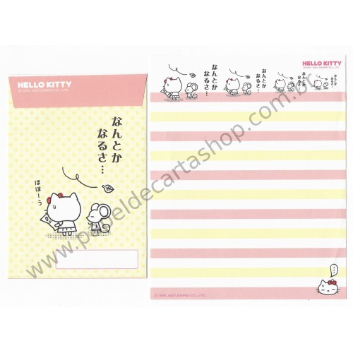 Ano 2007. Conjunto de Papel de Carta Hello Kitty Feelings FCRS4 Sanrio