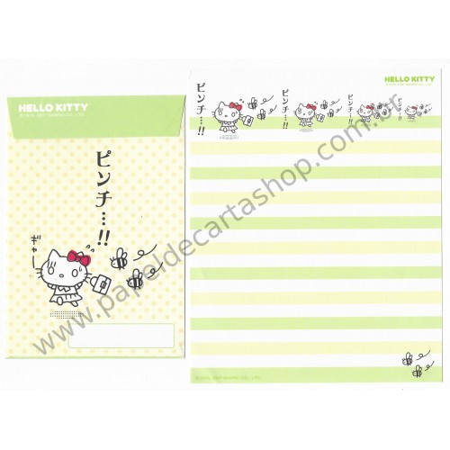 Ano 2007. Conjunto de Papel de Carta Hello Kitty Feelings FCVD3 Sanrio