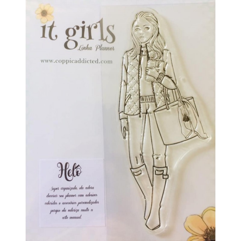 Carimbo It Girl Linha Planner - Helô - Lilipop Carimbos