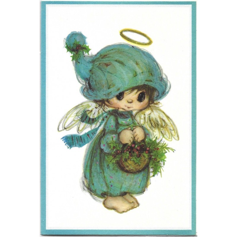 Notecard Antigo Importado Mary Hamilton Little Angels CBL Amb