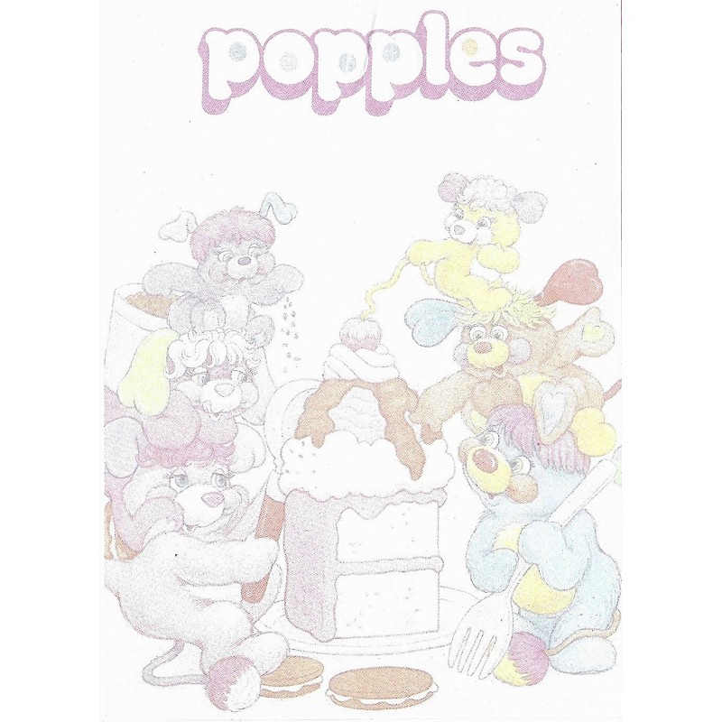 Papel de Carta Antigo M Popples Cake