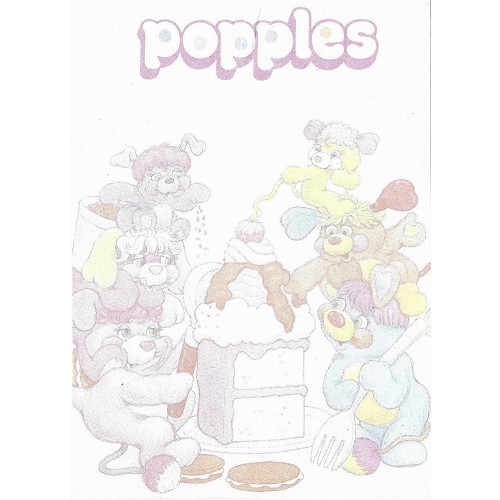 Papel de Carta AVULSO Antigo M Popples Cake