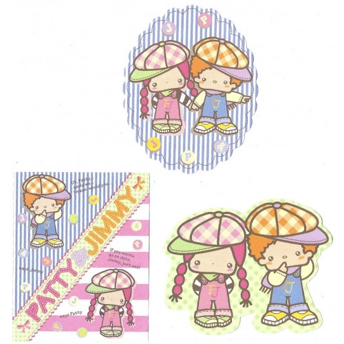 Ano 2004. Kit 3 MEMOS Patty & Jimmy Fine Sanrio