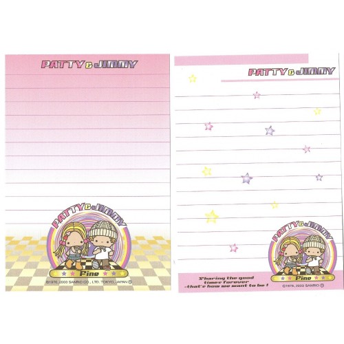 Ano 2003. Kit 2 NOTAS Patty & Jimmy Fine Sanrio