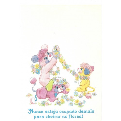 Papel de Carta AVULSO Antigo M Popples Flores