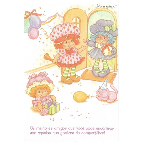 Papel de Carta Antigo M Moranguinho & Melhores Amigos