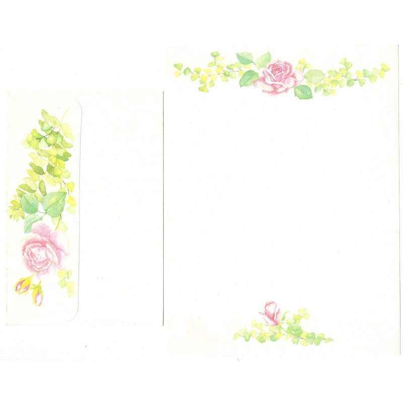 Conjunto de Papel de Carta Rosas