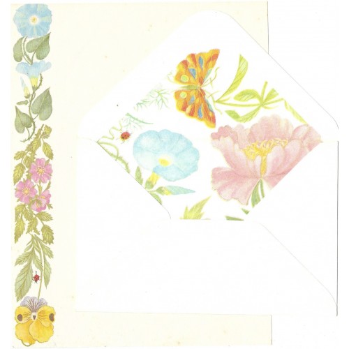 Conjunto de Papel de Carta Flores (COR)