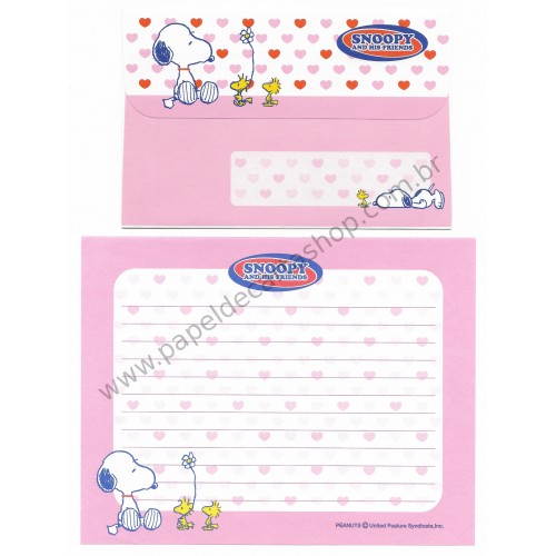 Conjunto de Papel de Carta Snoopy & His Friends Peanuts CRS