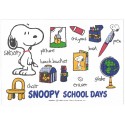Conjunto de Papel de Carta Snoopy School Days Vintage Hallmark