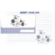 Conjunto de Papel de Carta Snoopy School Days Vintage Hallmark