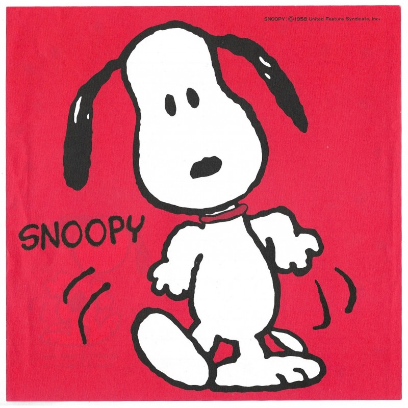 Conjunto de Papel de Carta Snoopy RED Vintage Hallmark