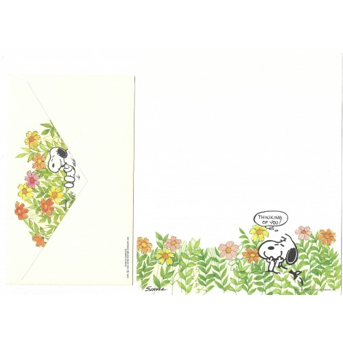 Conjunto de Papel de Carta Antigo Importado SNOOPY M61