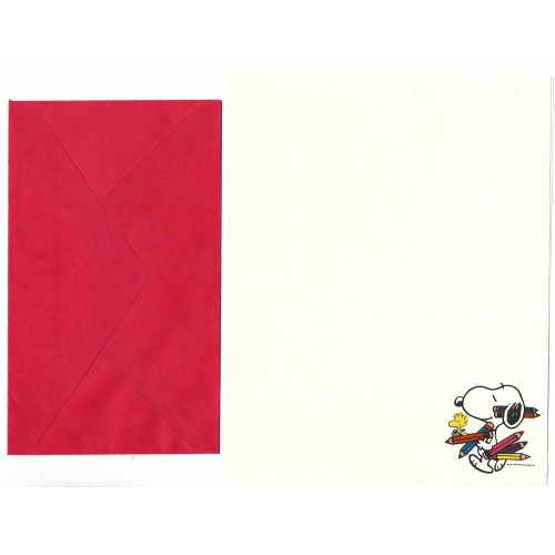 Conjunto de Papel de Carta Antigo Importado SNOOPY M62