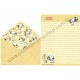 Conjunto de Papel de Carta Snoopy & Friends Art of 70's CRE Peanuts