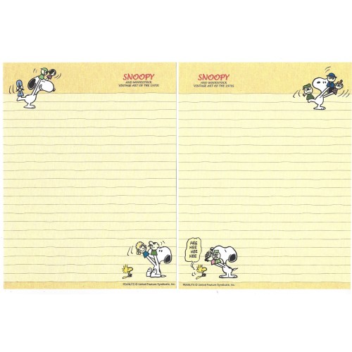 Conjunto de Papel de Carta Snoopy & Friends Art of 70's CRE Peanuts