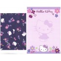 Ano 2019. Conjunto de Papel de Carta Hello Kitty Flores TECA Sanrio