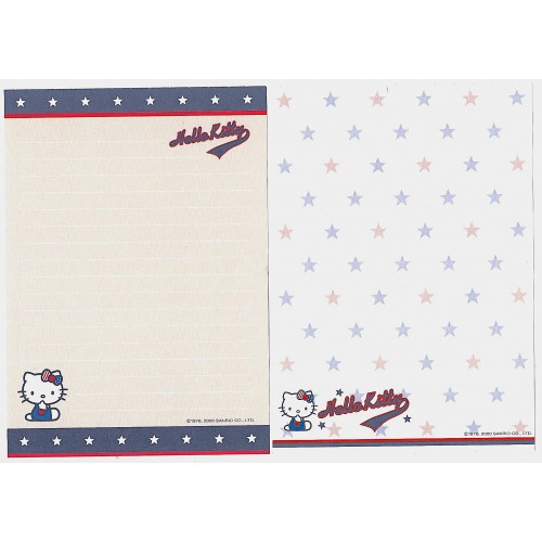 Ano 2000. Kit 4 Papéis de Carta Hello Kitty American Style Sanrio