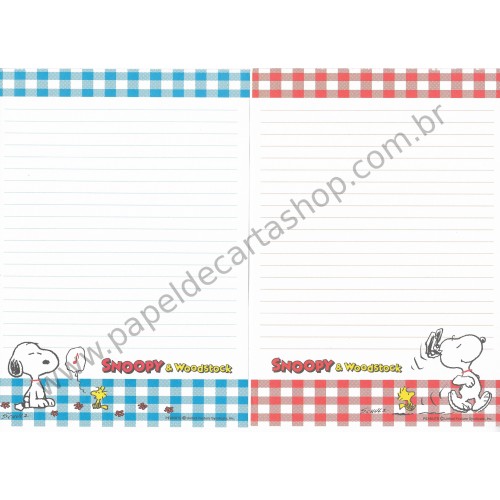 Kit 4 Papéis de Carta Snoopy & Woodstock CXZ Vintage Peanuts Hmk