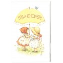 Notecard Cartão Antigo Importado Gretchen American Greetings