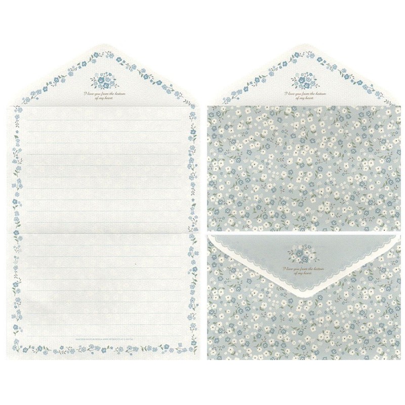 Papel de Carta-Envelope Thinking of You CAZ Artbox Korea