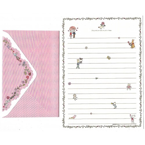 Conjunto de Papel de Carta You & Me II Artbox Korea