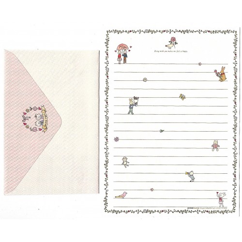 Conjunto de Papel de Carta You & Me III Artbox Korea