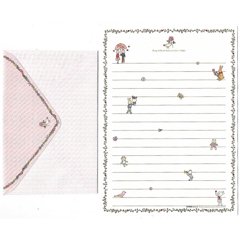 Conjunto de Papel de Carta You & Me IV Artbox Korea