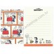 Kit 2 Conjuntos Mini Papel de Carta The 60's Snoopy With School Bus