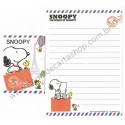 Kit 2 Conjuntos de Mini-Papel de Carta SNOOPY Mail Peanuts