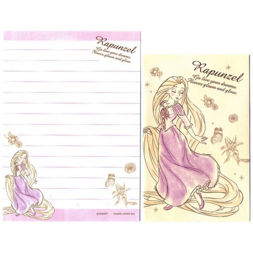 Kit 2 Conjuntos de Mini-Papéis de Carta Disney RAPUNZEL