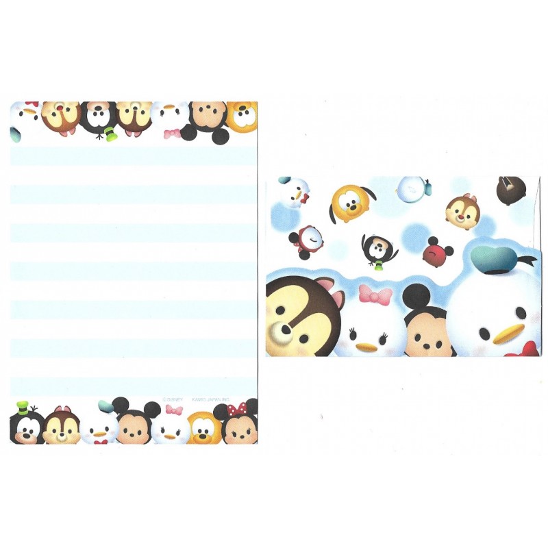 Kit 2 Conjuntos de Mini-Papéis de Carta Disney TSUM TSUM