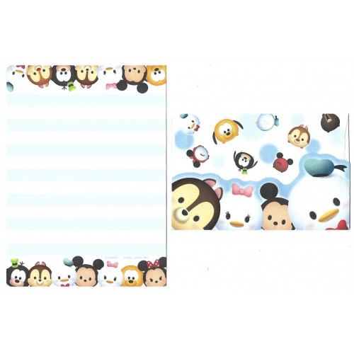 Kit 2 Conjuntos de Mini-Papéis de Carta Disney TSUM TSUM