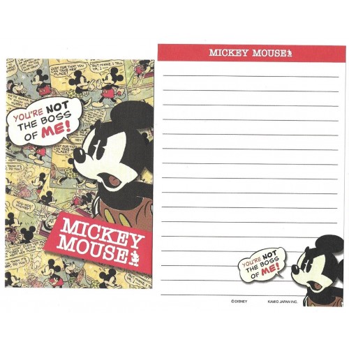 Kit 2 Conjuntos de Mini-Papel de Carta Mickey Mouse Boss Disney