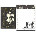 Conjunto de Mini Papel de Carta Mickey & Minnie BLACK