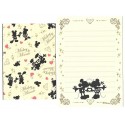 Conjunto de Mini Papel de Carta Mickey & Minnie BLACK II