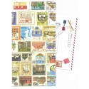 Conjunto de Papel de Carta Antigo (Vintage) Bon Voyage