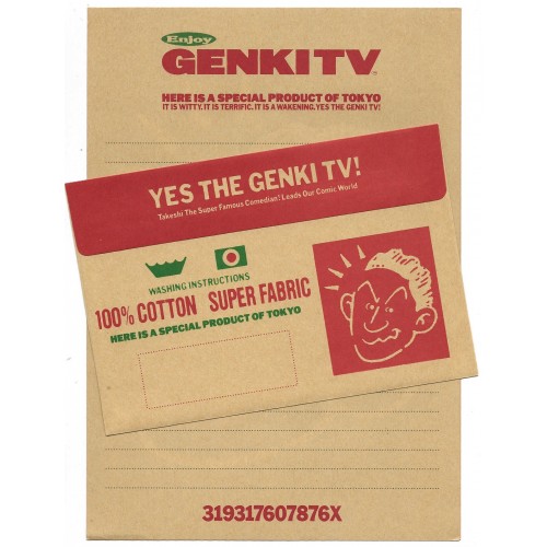 Conjunto de Papel de Carta Antigo (Vintage) Enjoy Genki TV NTV JAPAN