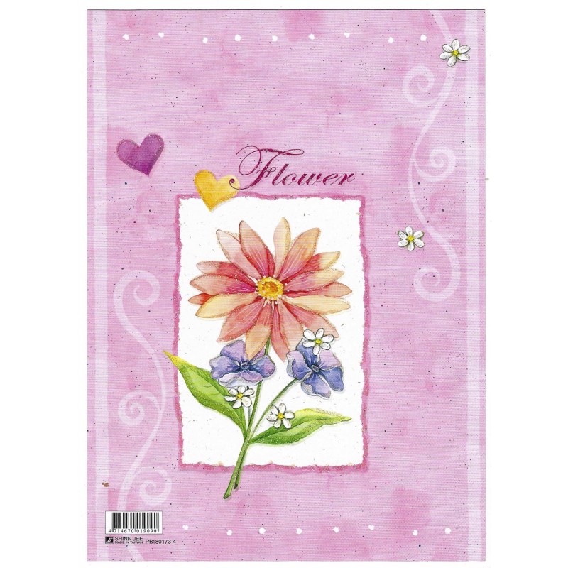 CAPA & Conjunto de Papel de Carta Shinn Jee Flower P180173-4