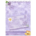 Conjunto de Papel de Carta Antigo Importado Shinn Jee Flower P180173-5