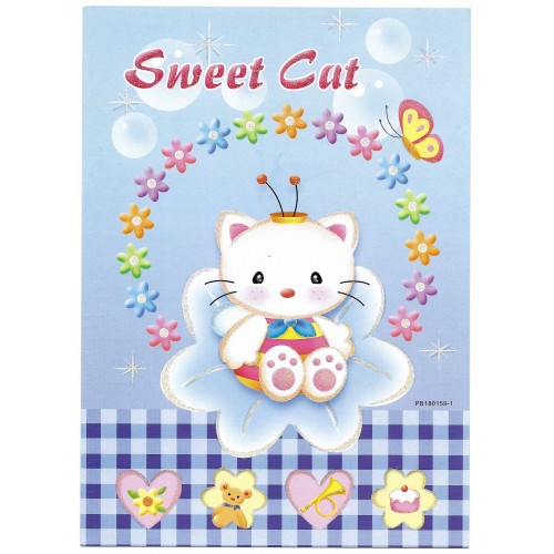 CAPA & Conjunto de Papel de Carta Shinn Jee Sweet Cat P180159-1