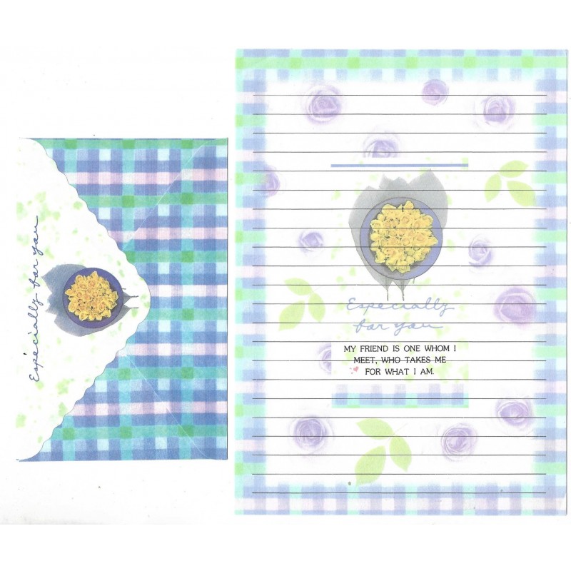 Conjunto de Papel de Carta Antigo Importado Especially For You P1007