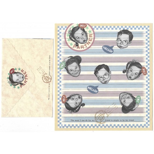 CAPA & Conjunto de Papel de Carta Little Boy P1013