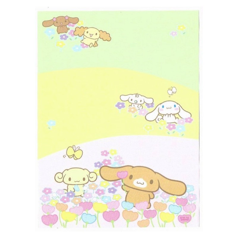 Ano 2004. Lote 9 Papéis de Carta Cinnamoroll Edição Especial Sanrio