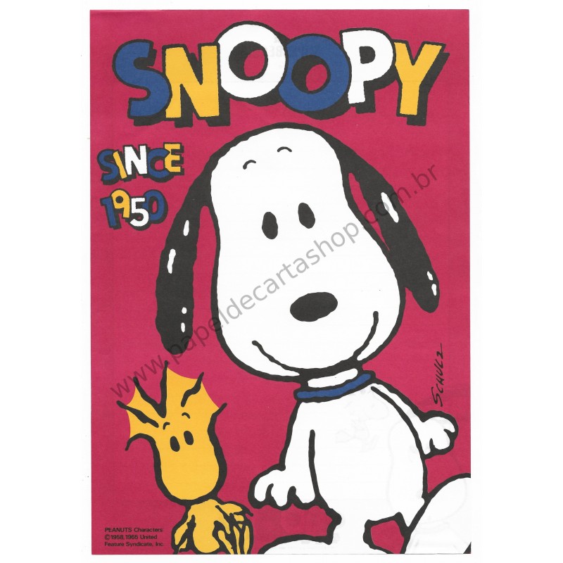 Papel de Carta Snoopy since 1950 Vintage Hallmark Japan